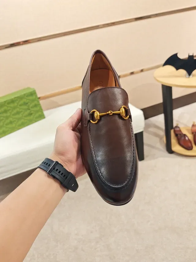 Gucci Horsebit 1955 ब्राउन लेदर हॉर्सबिट बकल लोफर्स 4