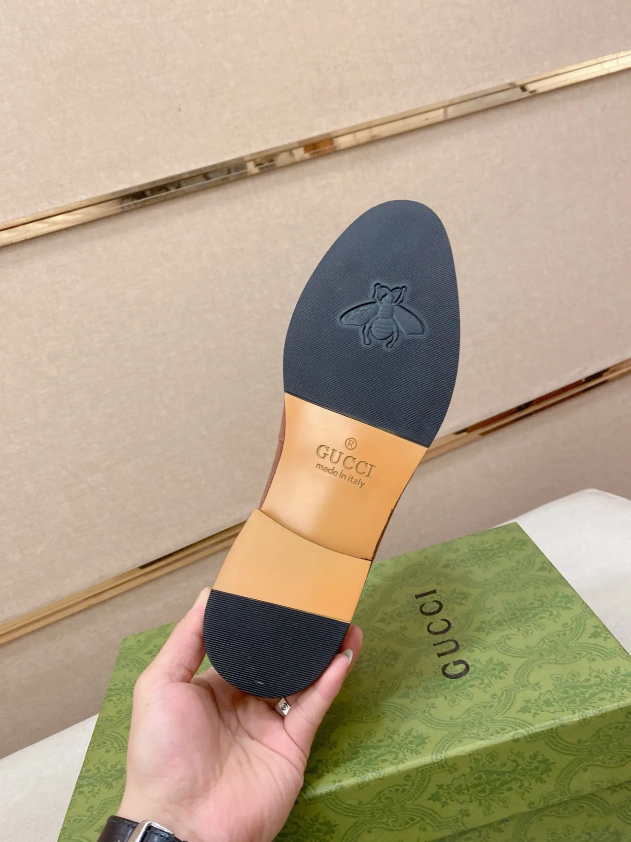 Gucci Horsebit 1955 Brown Suede Loafers 2