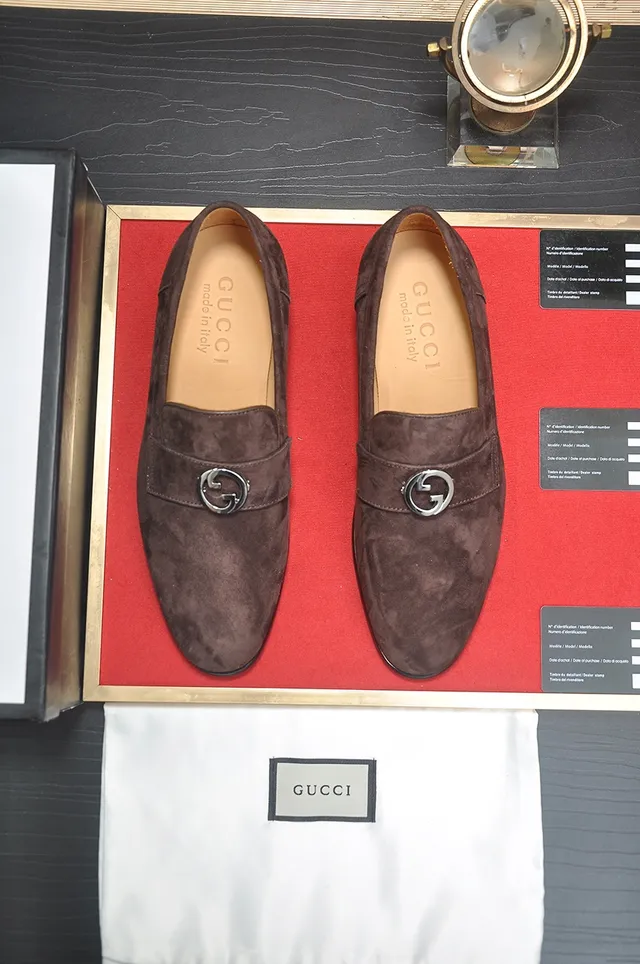 Gucci Horsebit 1955 Brown Suede Loafers 5