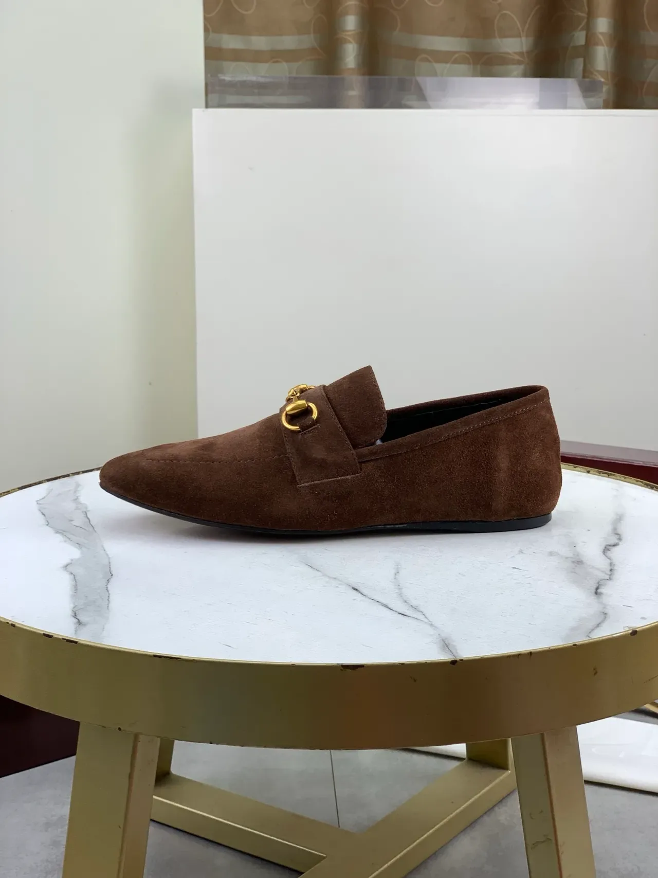 Gucci Horsebit 1955 Loafers en Daim Brun 6