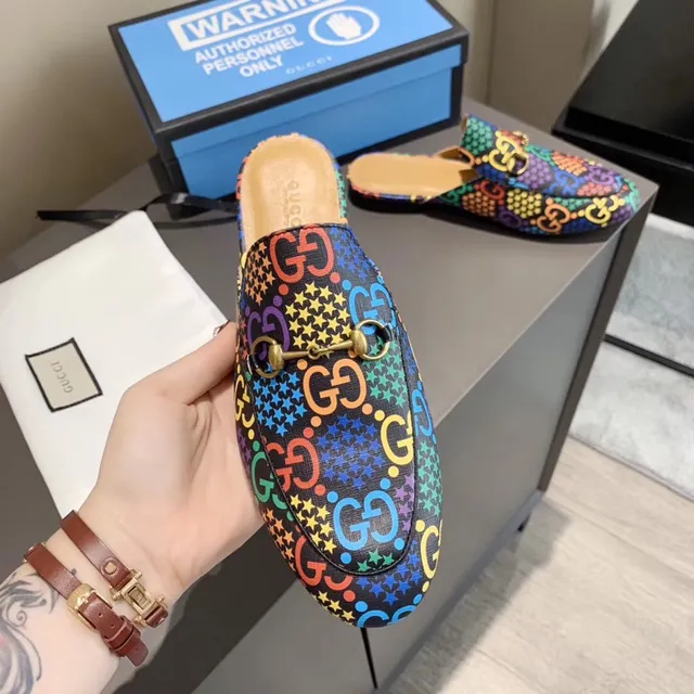 Gucci Horsebit 1955 Multicolor GG Monogram Loafers 5