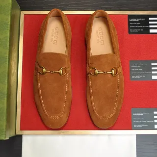 Gucci Horsebit 1955 Suede Loafers
