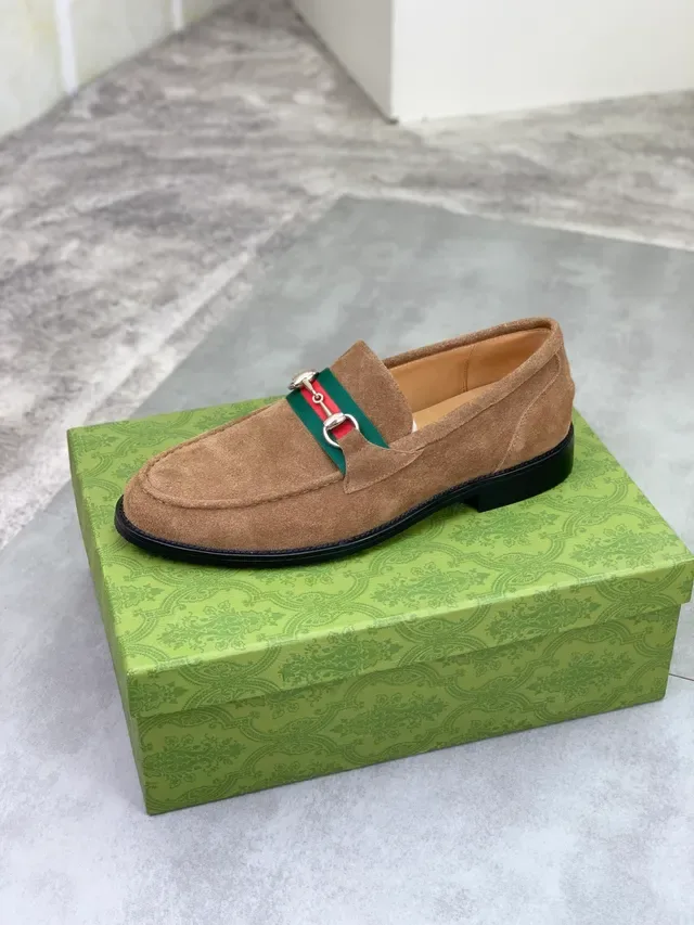Gucci Horsebit 1955 Tan Suede Loafers 5
