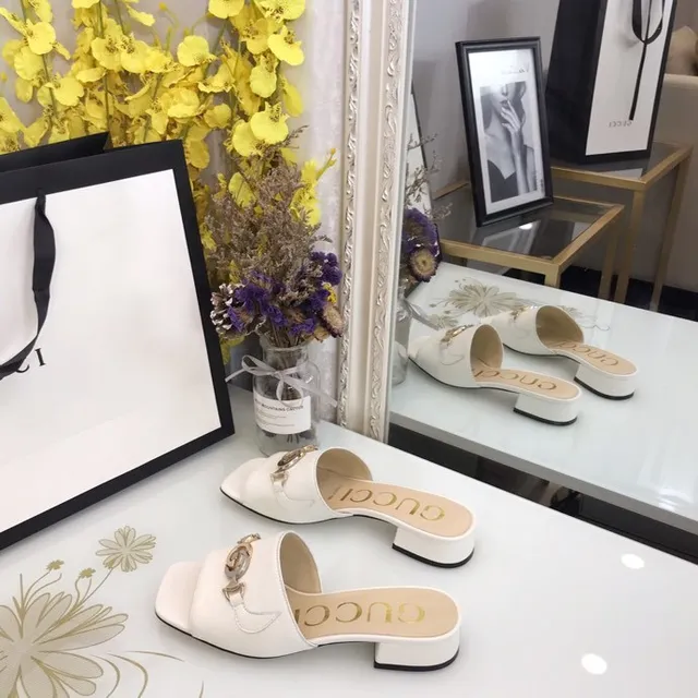 Gucci Horsebit 1955 White Gold Leather Double-G Buckle Casual Shoes 5