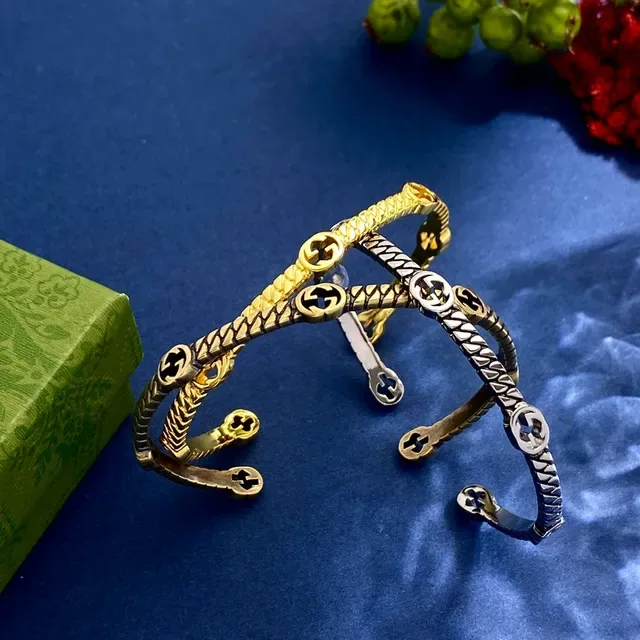 Gucci Interlocking G Twisted Rope Cuff Bracelet 9
