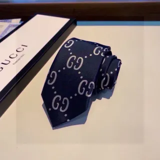 Gucci Interlocking GG Monogram Navy Necktie