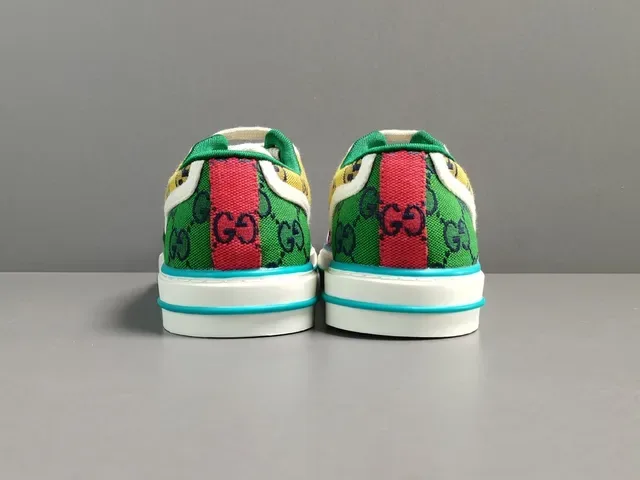 Gucci Multicolor Canvas Upper Multi-Panel Color Blocking Lifestyle Sneakers 13