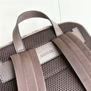 Gucci Ophidia Beige Green GG Monogram Canvas Web Stripe Accent Casual Backpack 7