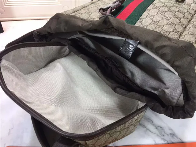 Gucci Ophidia GG Monogram Canvas Web Stripe Casual Backpack 2