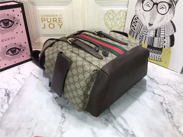 Gucci Ophidia GG Monogram Canvas Web Stripe Casual Backpack 5