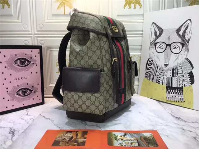 Gucci Ophidia GG Monogram Canvas Web Stripe Casual Backpack 9