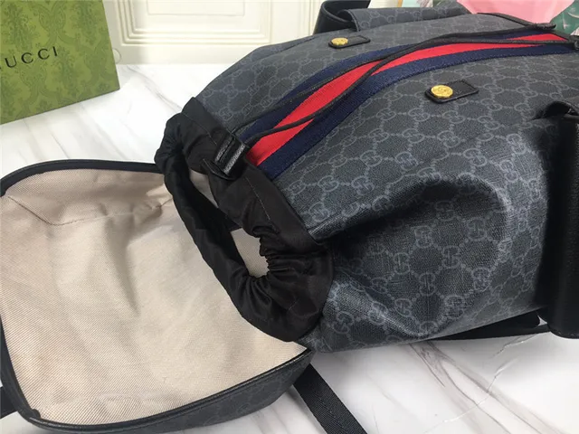 Gucci Ophidia GG Monogram Canvas Web Stripe Casual Backpack 12