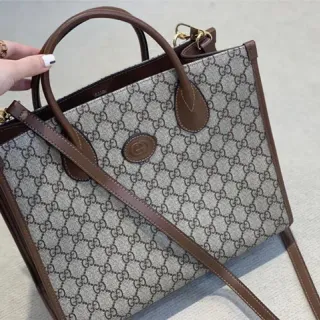 Gucci Ophidia GG Supreme Beige and Brown Tote Bag