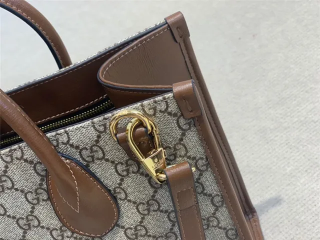 Gucci Ophidia GG Supreme Sac Tote Beige et Marron 5