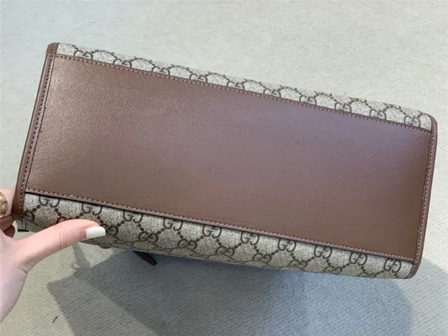 Gucci Ophidia GG Supreme Sac Tote Beige et Marron 6