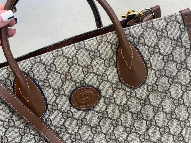 Gucci Ophidia GG Supreme Sac Tote Beige et Marron 8