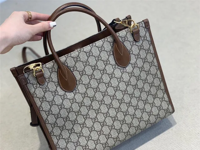 Gucci Ophidia GG Supreme Sac Tote Beige et Marron 9