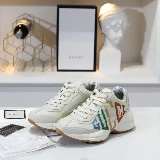 Gucci Screener Multicolor Embroidered Logo Lifestyle Sneakers