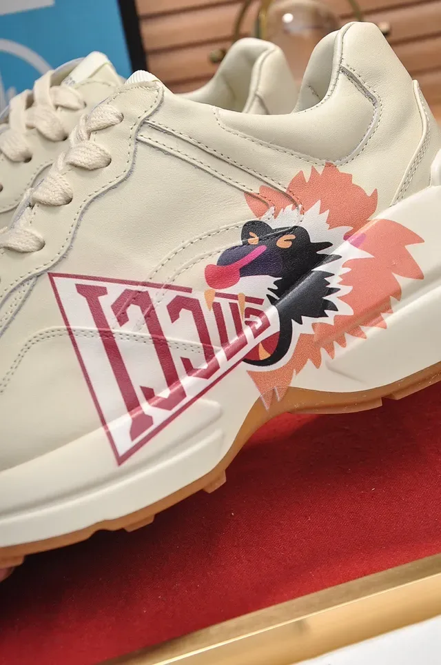 Gucci Screener Off-White Graphic Bird Lifestyle Sneakers 3
