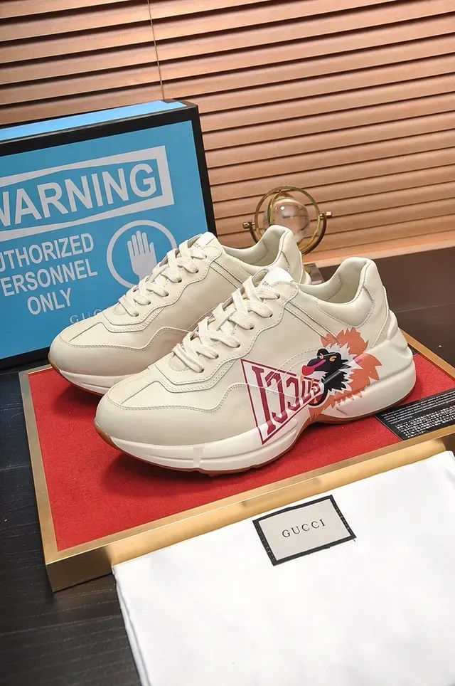 Gucci Screener Off-White Graphic Bird Lifestyle Sneakers 8
