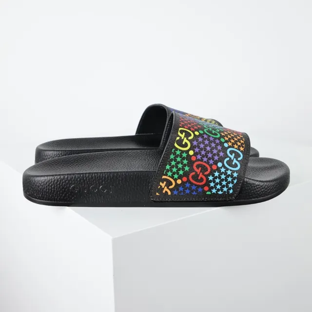 Gucci Screener Rainbow GG Print Slippers 3