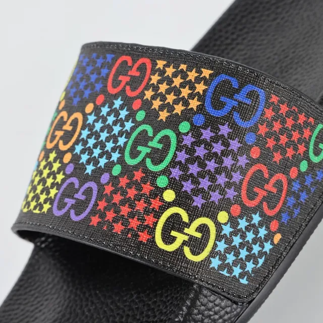Gucci Screener Rainbow GG Print Slippers 6