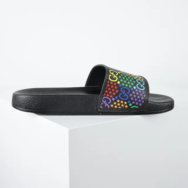 Gucci Screener Rainbow GG Print Slippers 7