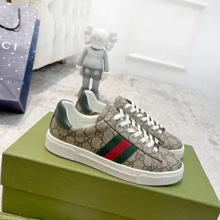 غوتشي تينيس 1977 بيج GG Monogram Web Stripe ستايل حياة سنيكرز