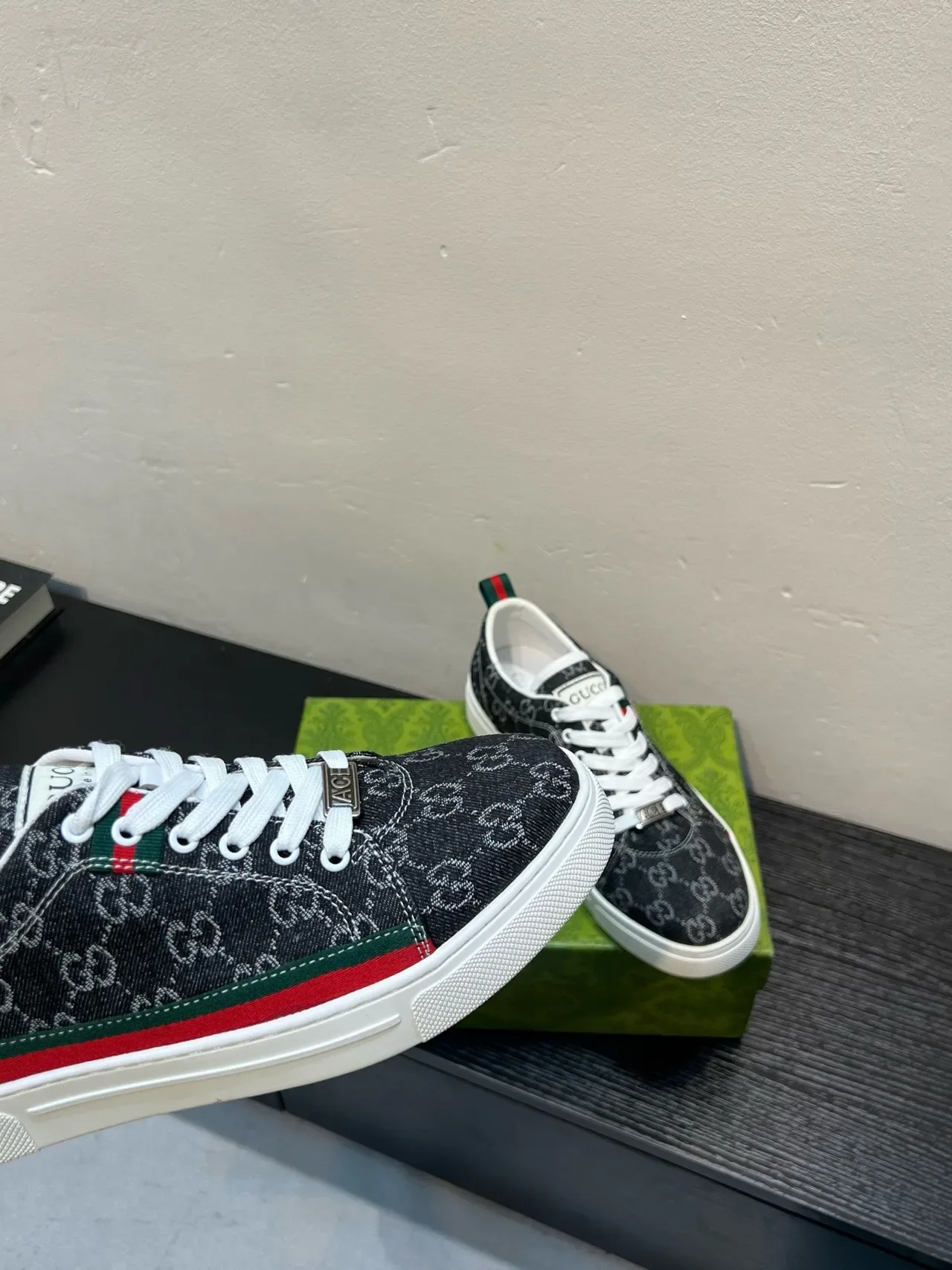 Gucci Tennis 1977 GG Monogram Denim Lifestyle Sneakers 8