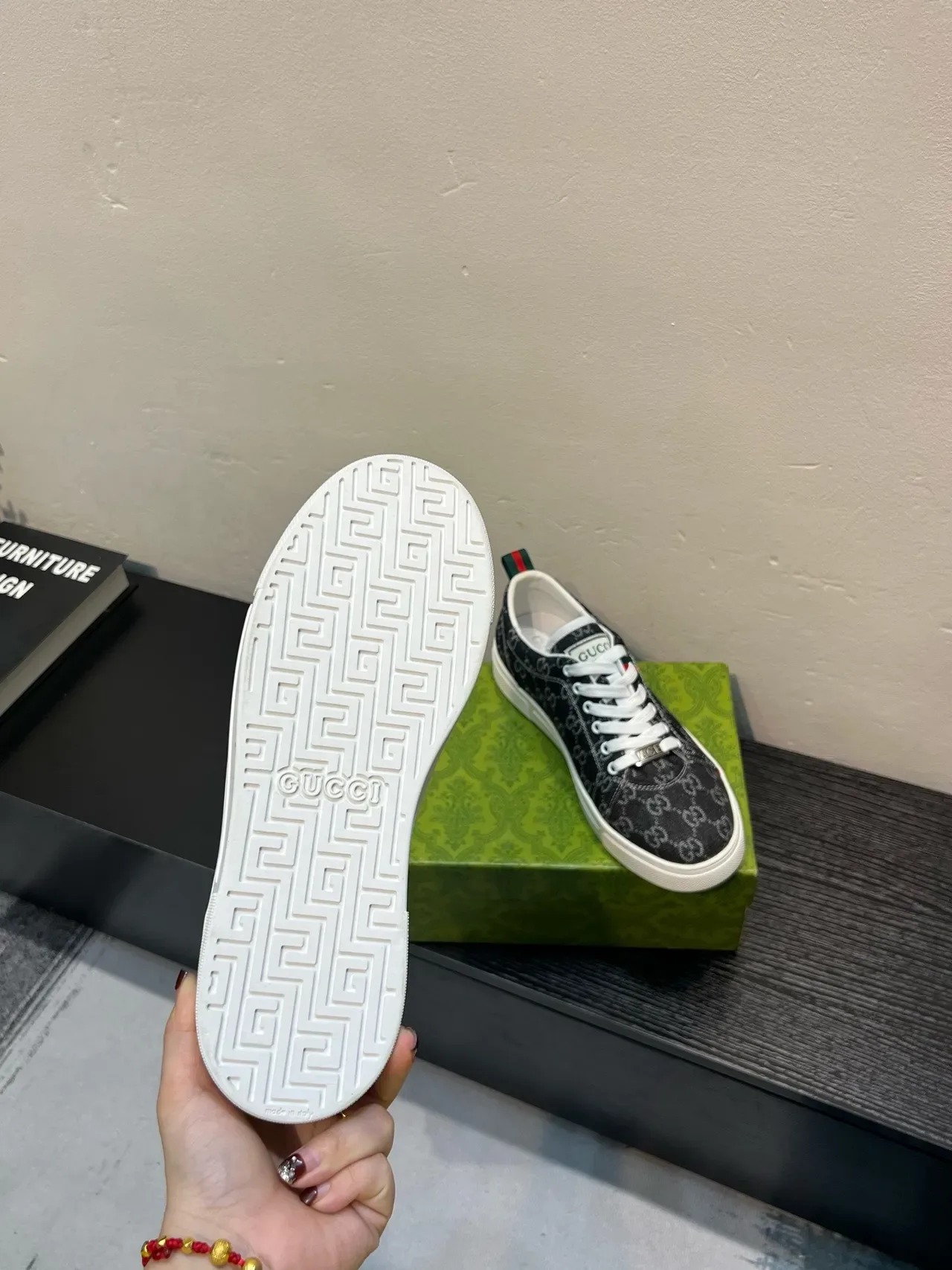 Gucci Tennis 1977 GG Monogram Denim Lifestyle Sneakers 9