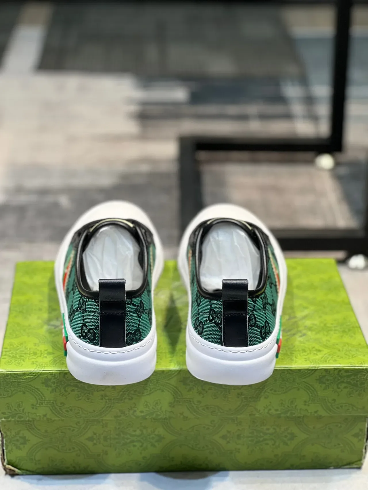 Gucci Tennis 1977 Vert GG Monogram Web Stripe Lifestyle Sneakers 2