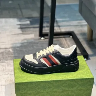 Gucci Tennis 1977 Monogram Canvas and Leather Web Stripe Lifestyle Sneakers