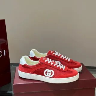 Gucci Tennis 1977 Red and White Lifestyle Sneakers