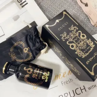Gucci The Voice of Snake Black Gold Ornate Baroque Detailing Glass Bottle Perfume