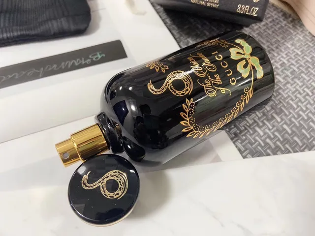 Gucci The Voice of Snake Black Gold Ornate Baroque Detailing Glass Bottle Perfume 5
