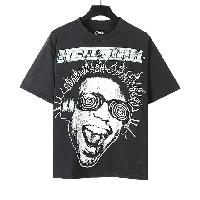 Hellstar Distorted Face Graphic Oversized T-Shirt 3