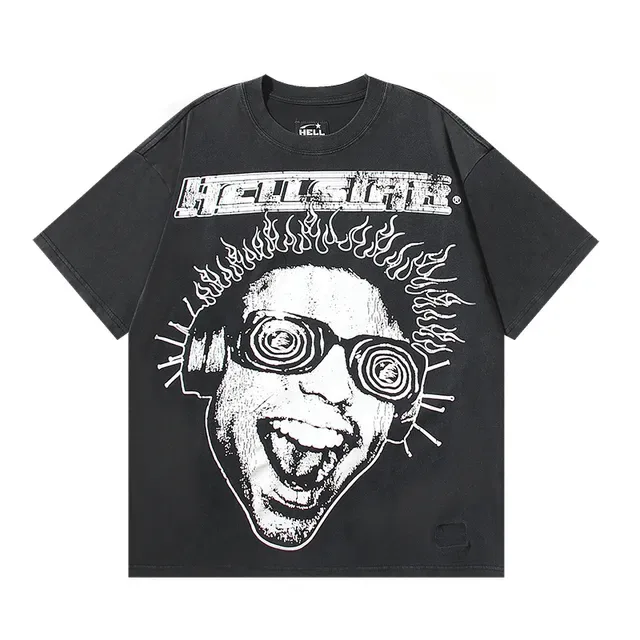 Hellstar Distorted Face Graphic Oversized T-Shirt 5