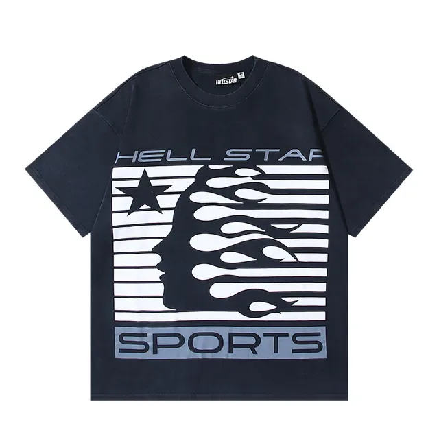 Hellstar Graphic Flame Print Oversized T-Shirt 2