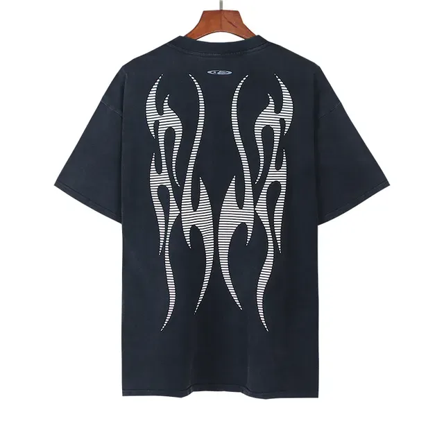 Hellstar Graphic Flame Print Oversized T-Shirt 6