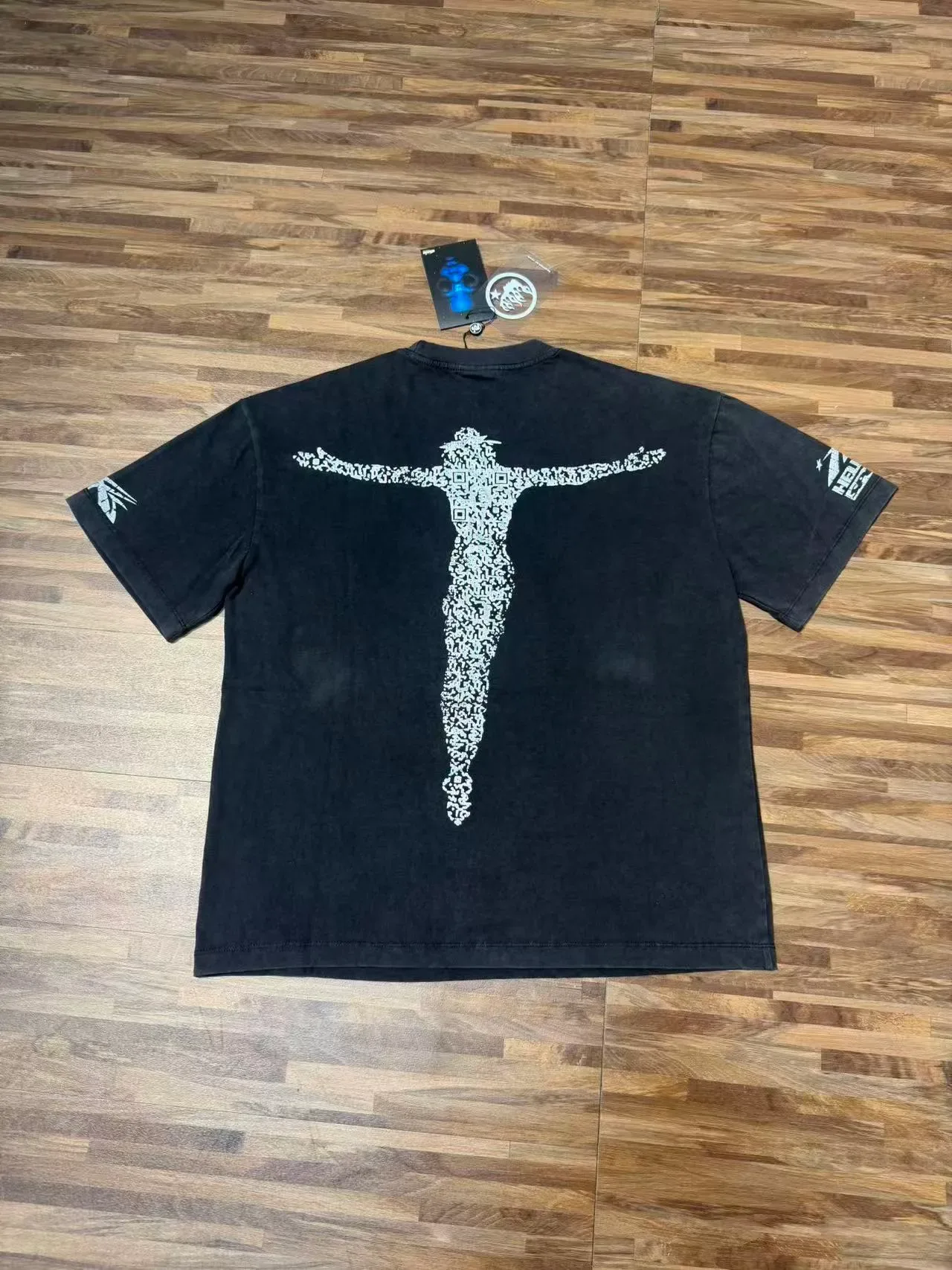 Hellstar Graphic Print Distressed Typography Oversized T-Shirt 3