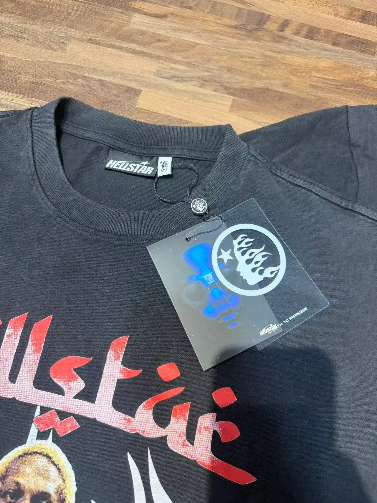 Hellstar Graphic Tee Black Flame Motif T-Shirt 5