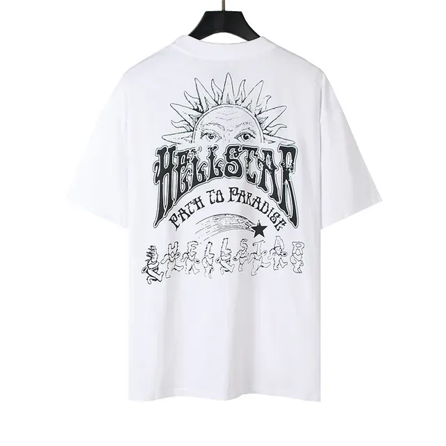 Hellstar Path to Paradise Double-Sided Graphic Print White T-Shirt 2