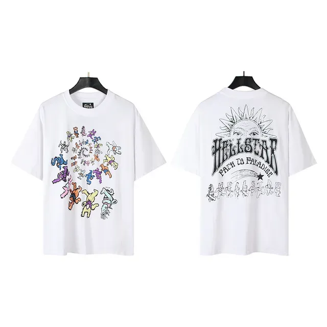 Hellstar Path to Paradise Double-Sided Graphic Print White T-Shirt 4