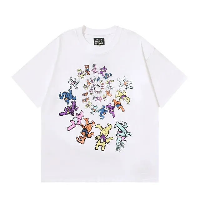 Hellstar Path to Paradise Double-Sided Graphic Print White T-Shirt 6