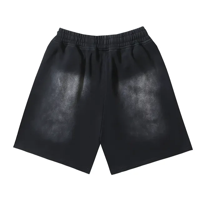 Hellstar Records Flame Graphic Acid Wash تراكसوت أسود 5