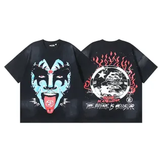 تيشيرت أوفرسايز جرافيك Hellstar The Future Is Hellstar