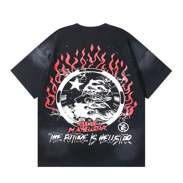 Hellstar The Future Is Hellstar Graphic Oversized T-Shirt 3