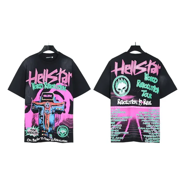Hellstar World Revolution Tour Oversized Graphic T-Shirt 4