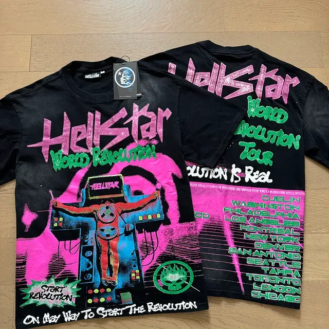 Hellstar World Revolution Tour Oversized Graphic T-Shirt 7