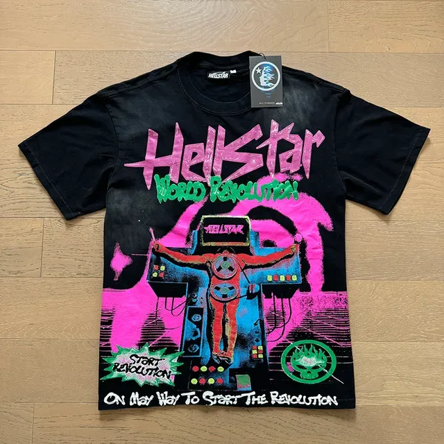 Hellstar World Revolution Tour Oversized Graphic T-Shirt 8